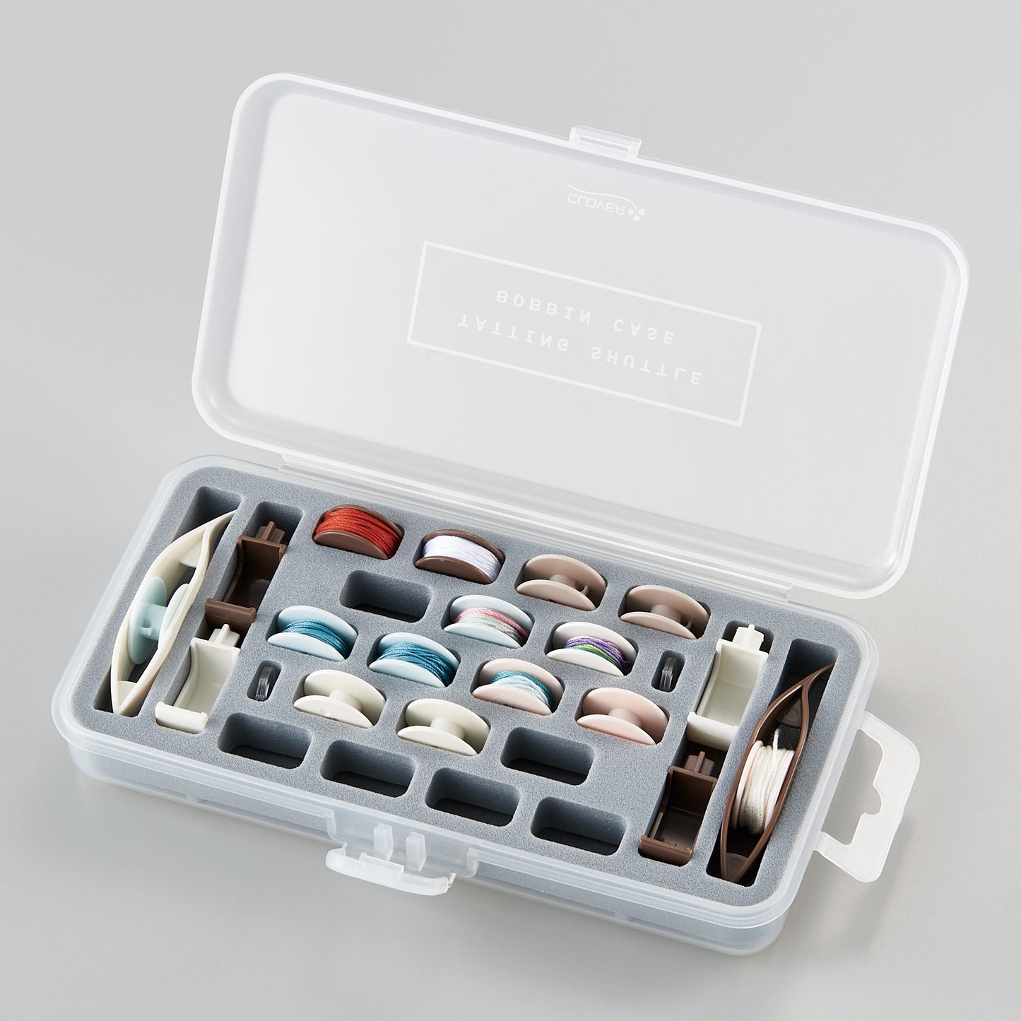 Clover Tatting Shuttle & Bobbins Case