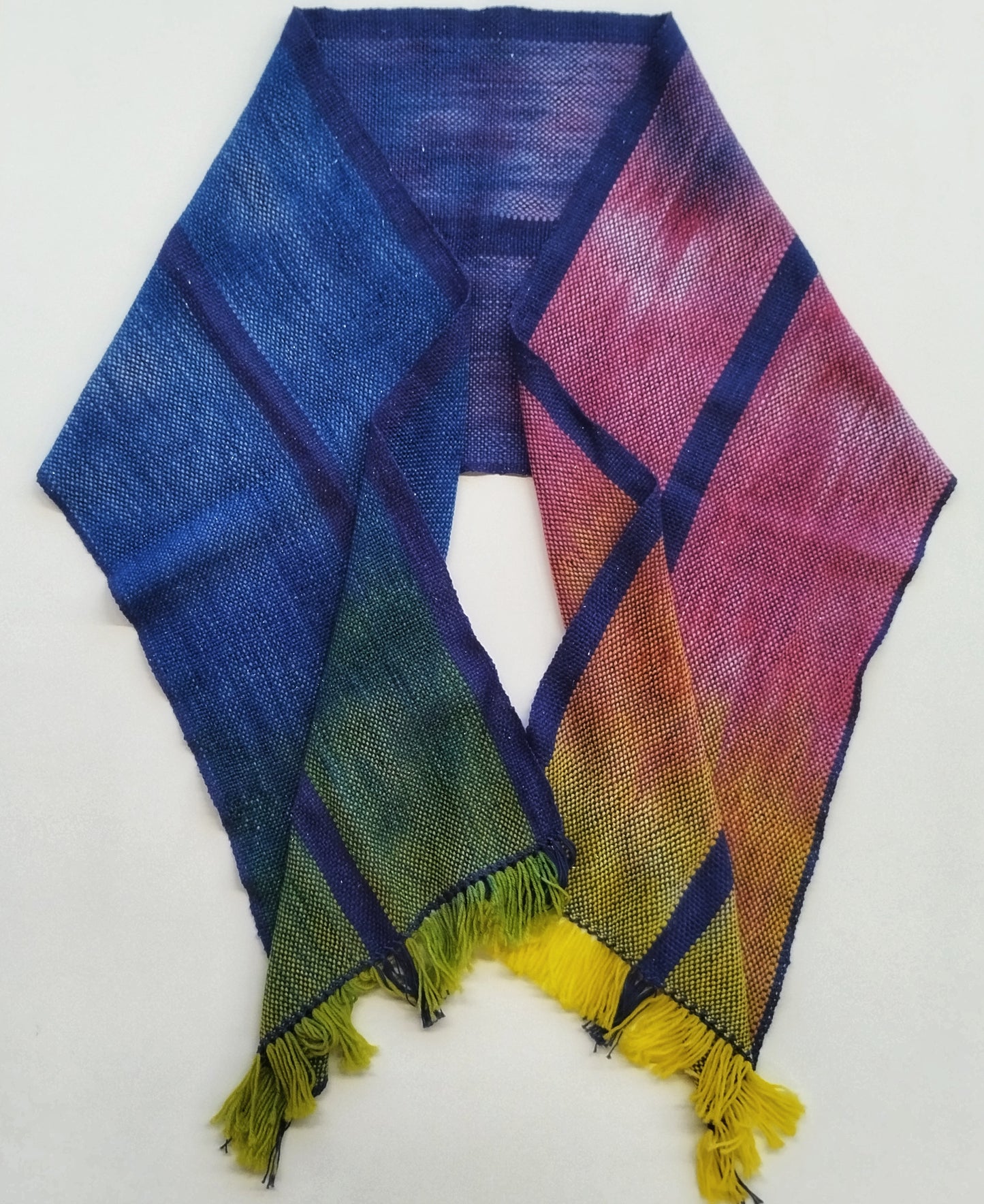 Weaving with Hand-Painted Warps