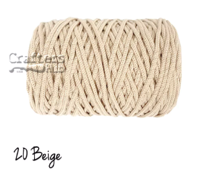 Crafters Hub - 3mm Polyester Cord Macrame Bag Yarn