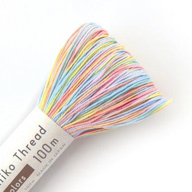 Olympus Sashiko Thread - Variegated Colours (100m skein)