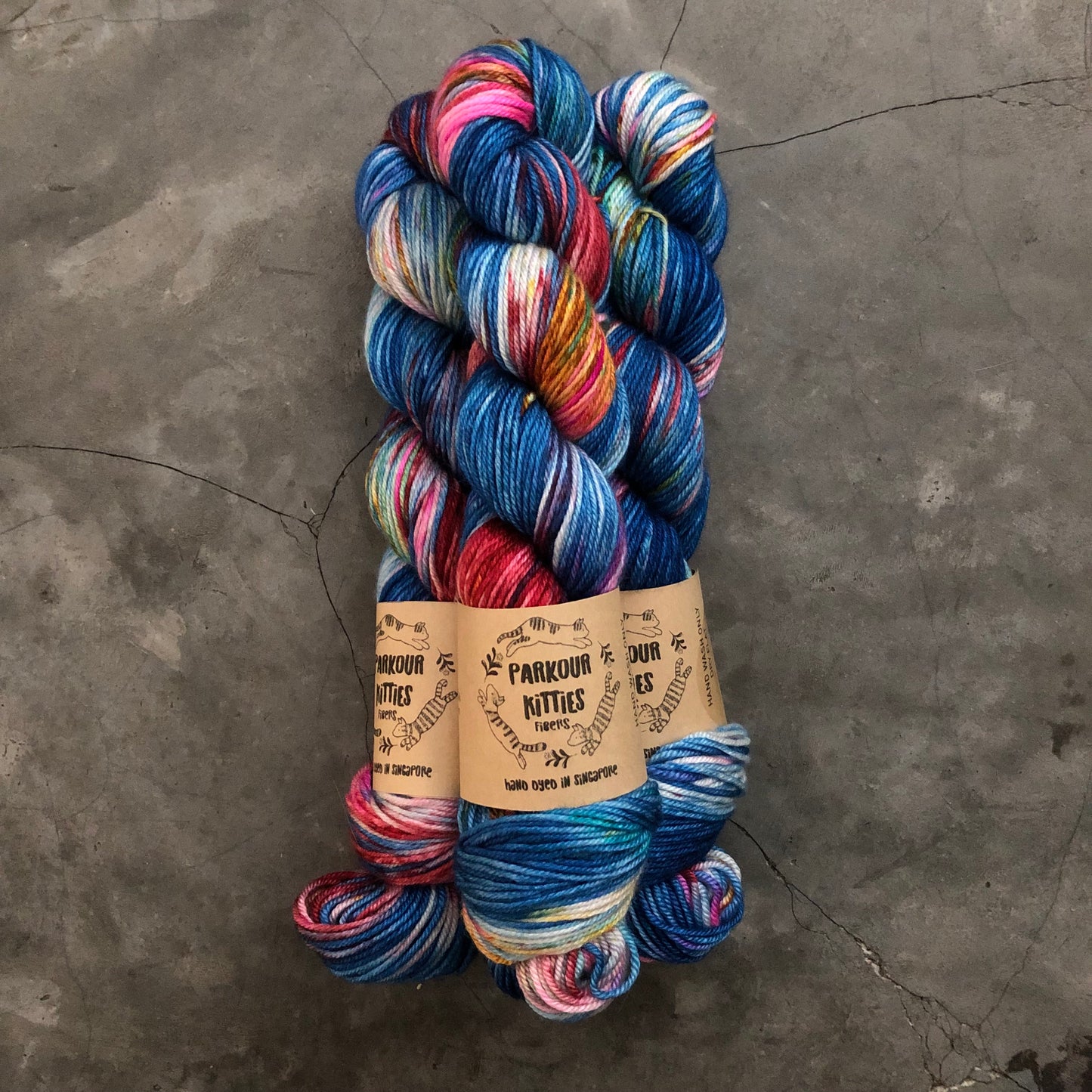 Parkour Kitties Fibers - 50% Mulberry Silk & 50% Superwash Merino