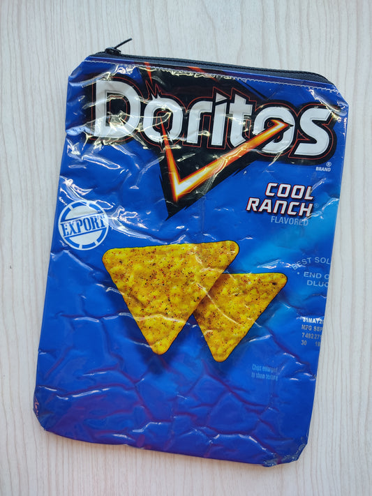 Upcycled Food Wrapper - Zip Pouch Doritos