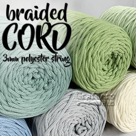 Crafters Hub - 3mm Polyester Cord Macrame Bag Yarn