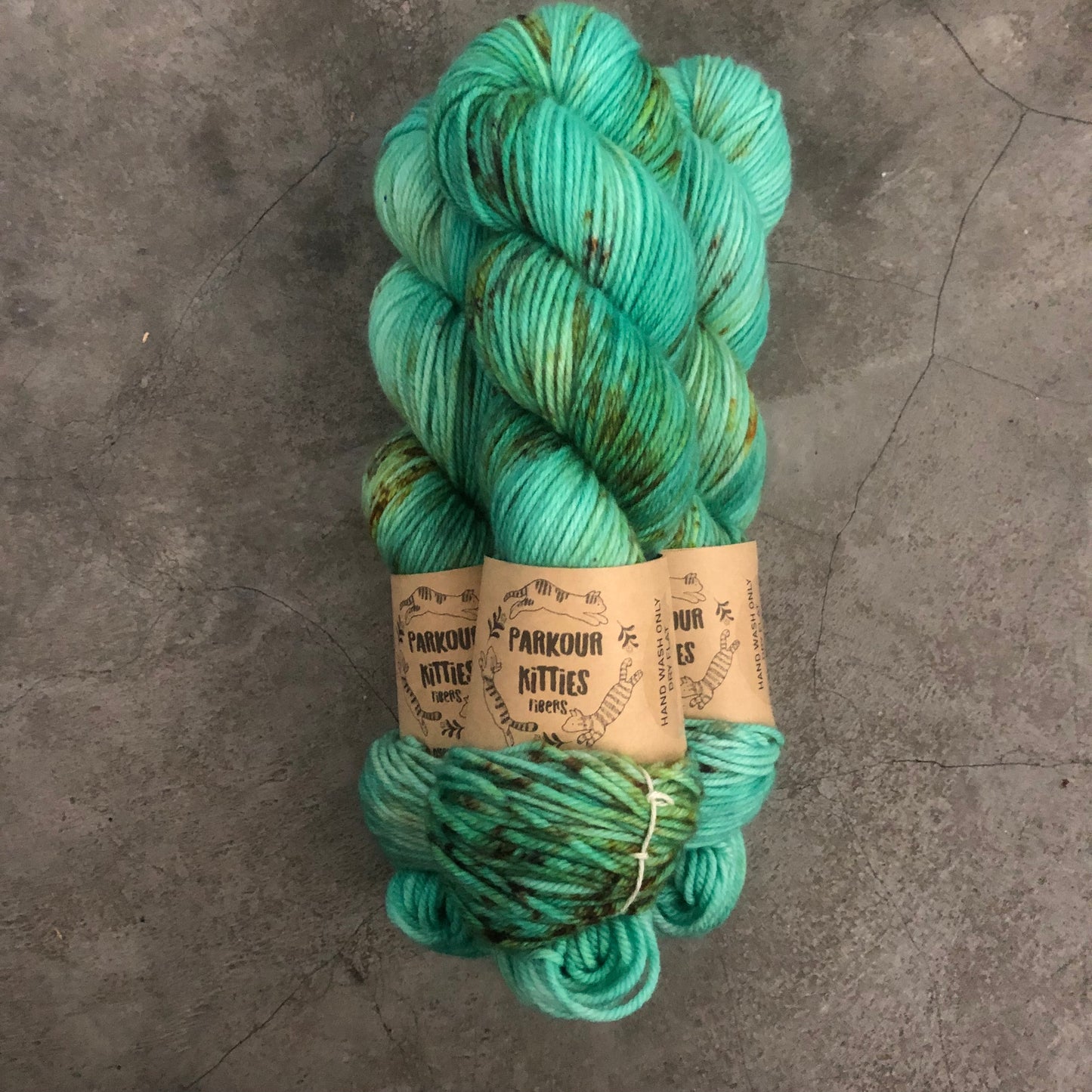 Parkour Kitties Fibers - 80% Superwash Fine Merino & 20% Nylon