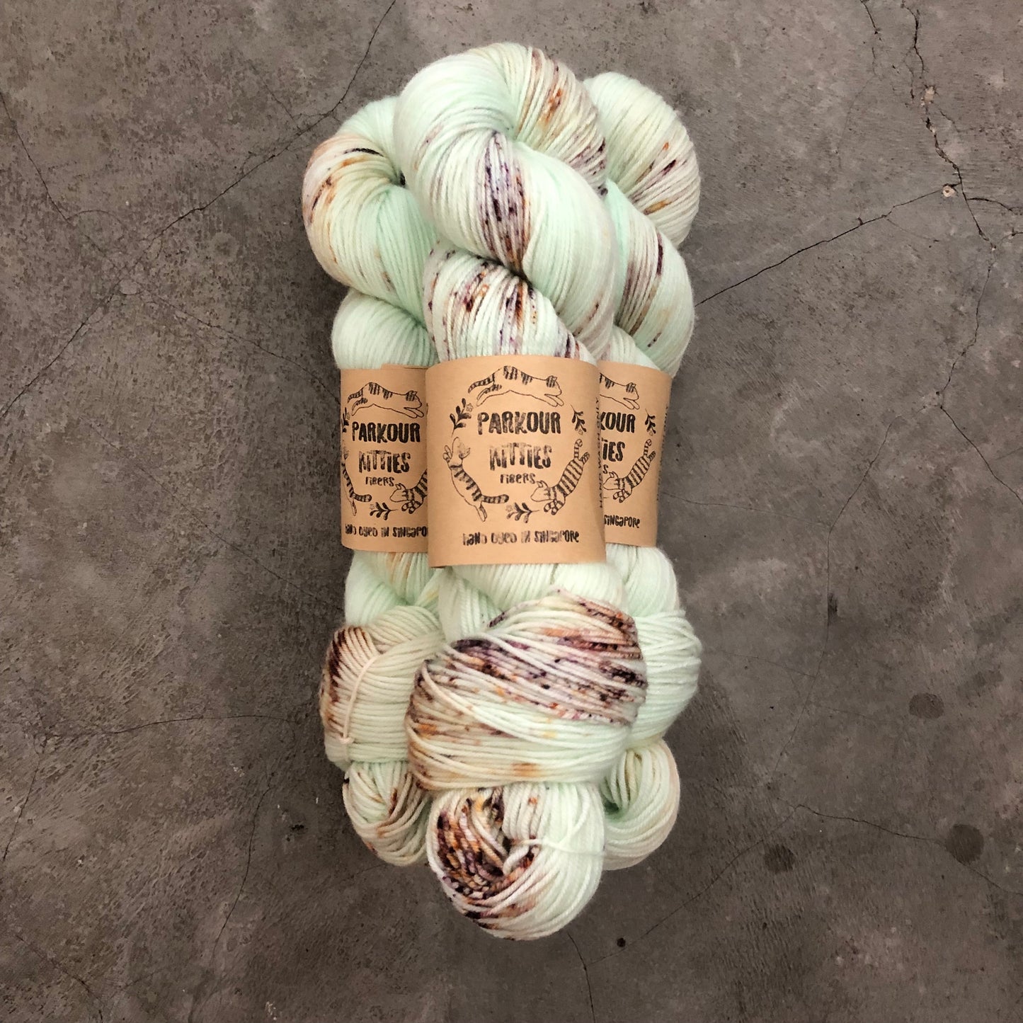 Parkour Kitties Fibers - 80% Superwash Fine Merino & 20% Nylon