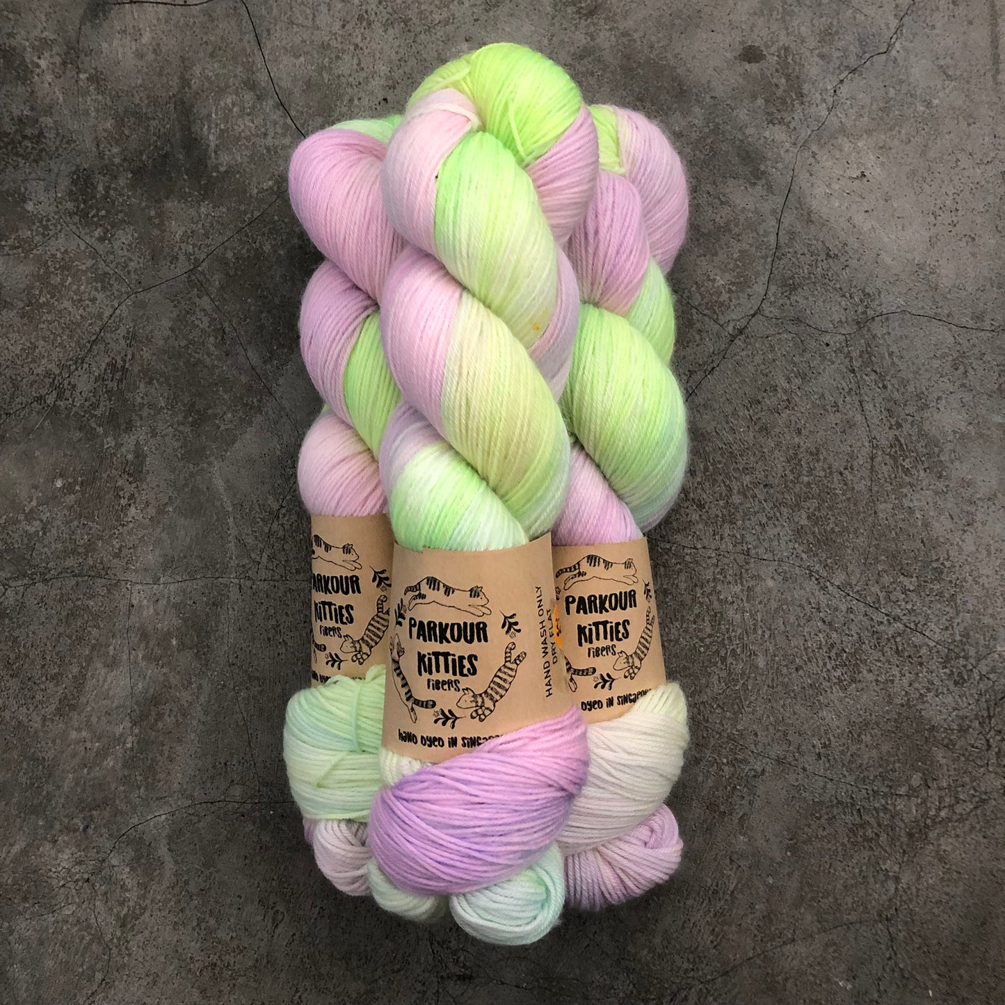 Parkour Kitties Fibers - 100% Superwash Merino