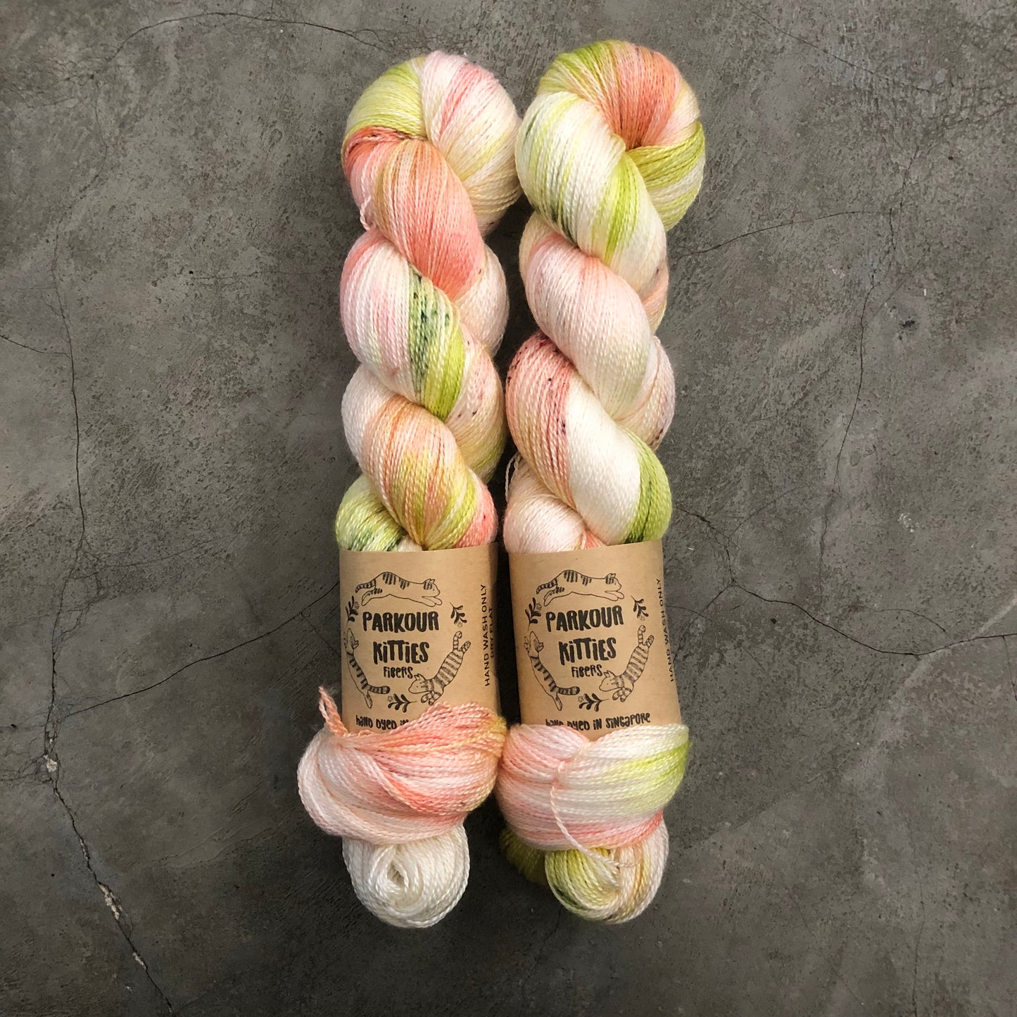 Parkour Kitties Fibers - 50% Mulberry Silk & 50% Superwash Merino