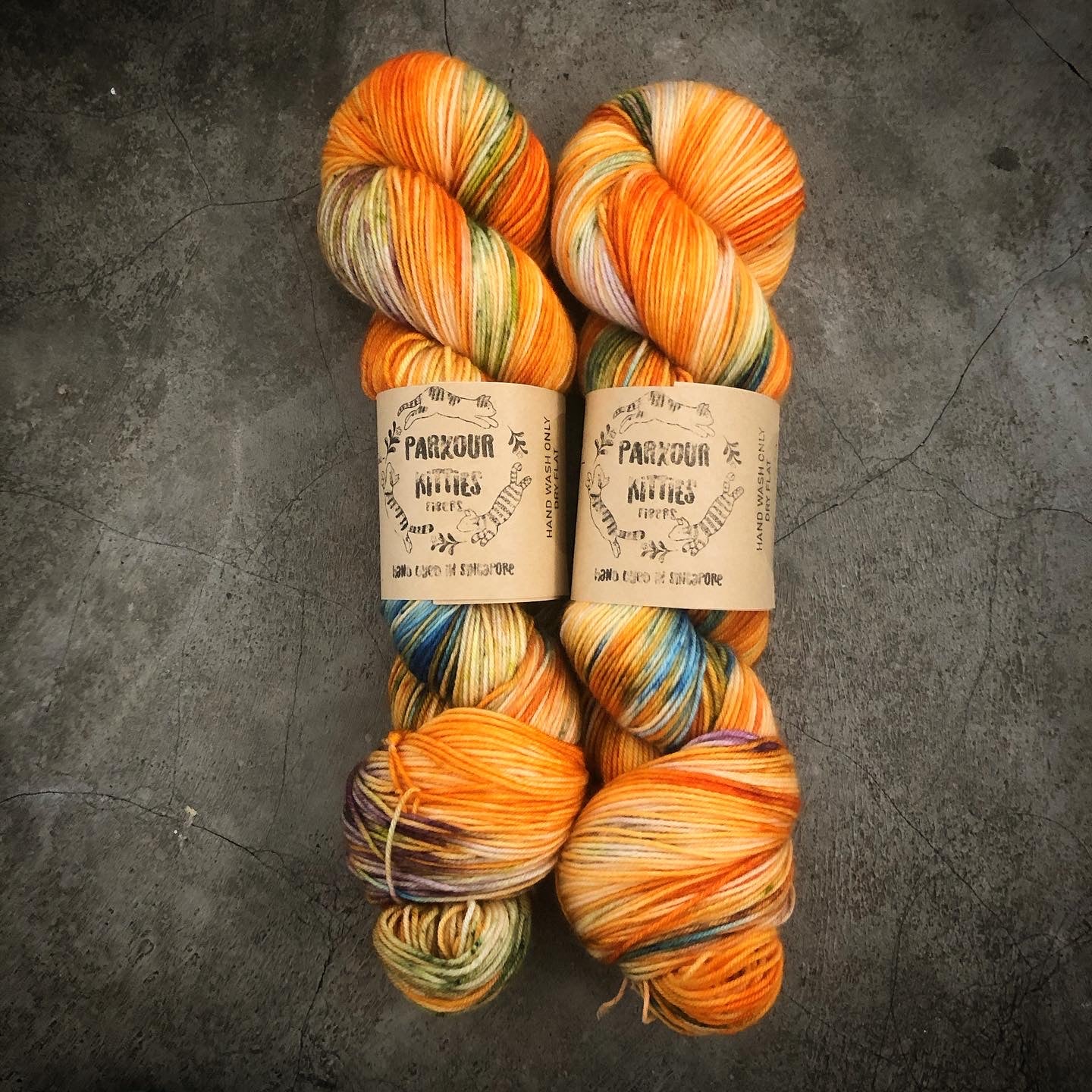Parkour Kitties Fibers - 75% Superwash Fine Merino & 25% Nylon