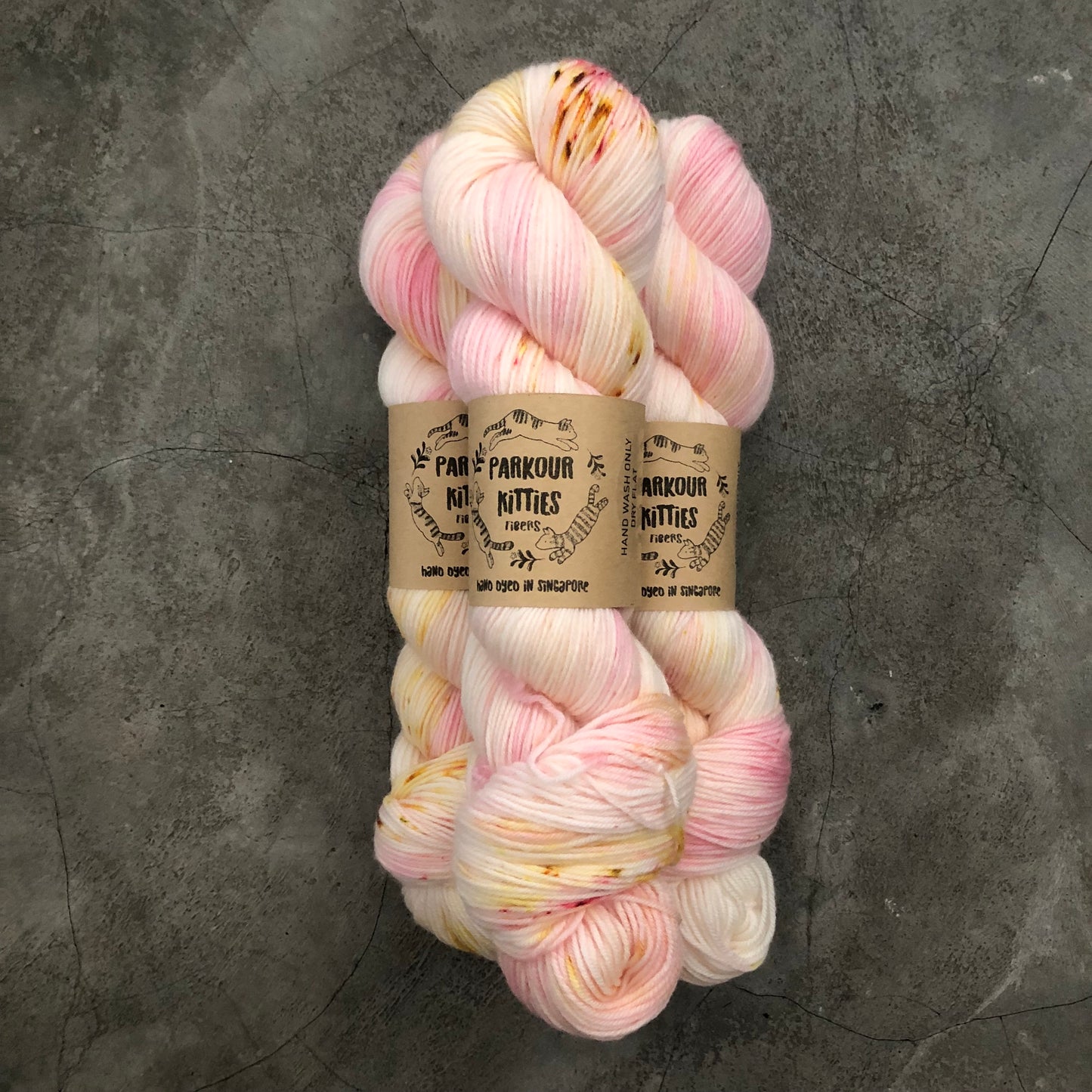 Parkour Kitties Fibers - 80% Superwash Fine Merino & 20% Nylon