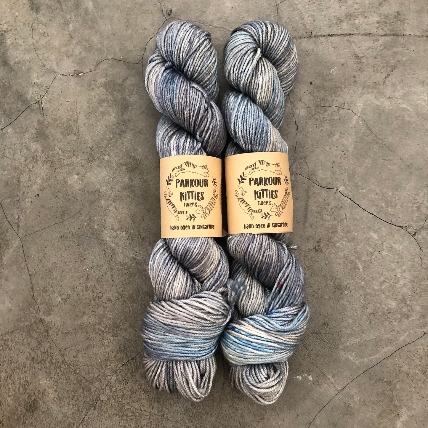 Parkour Kitties Fibers - 50% Mulberry Silk & 50% Superwash Merino