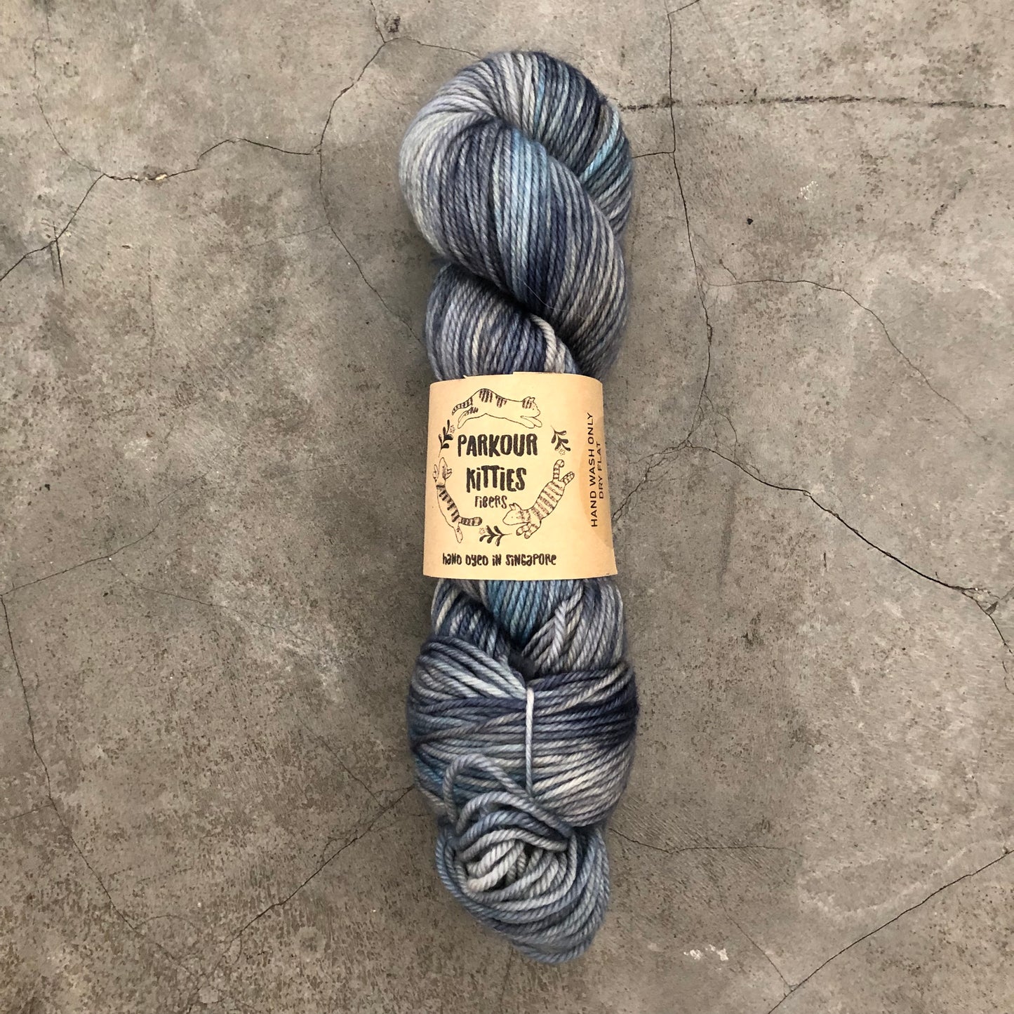 Parkour Kitties Fibers - 80% Superwash Fine Merino & 20% Nylon