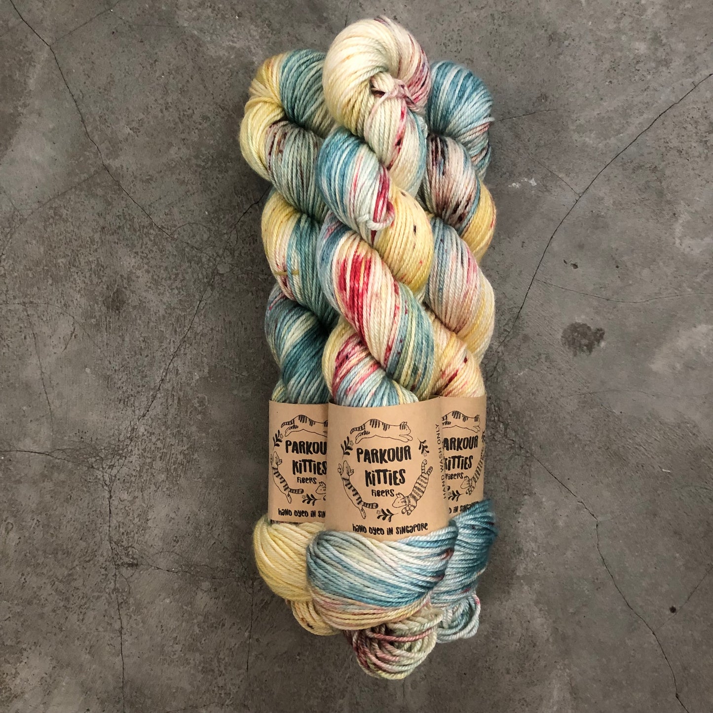 Parkour Kitties Fibers - 50% Mulberry Silk & 50% Superwash Merino