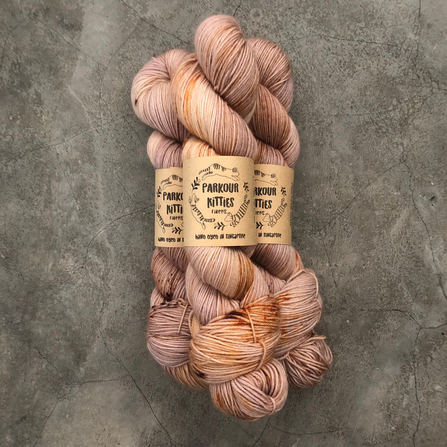 Parkour Kitties Fibers - 80% Superwash Fine Merino & 20% Nylon