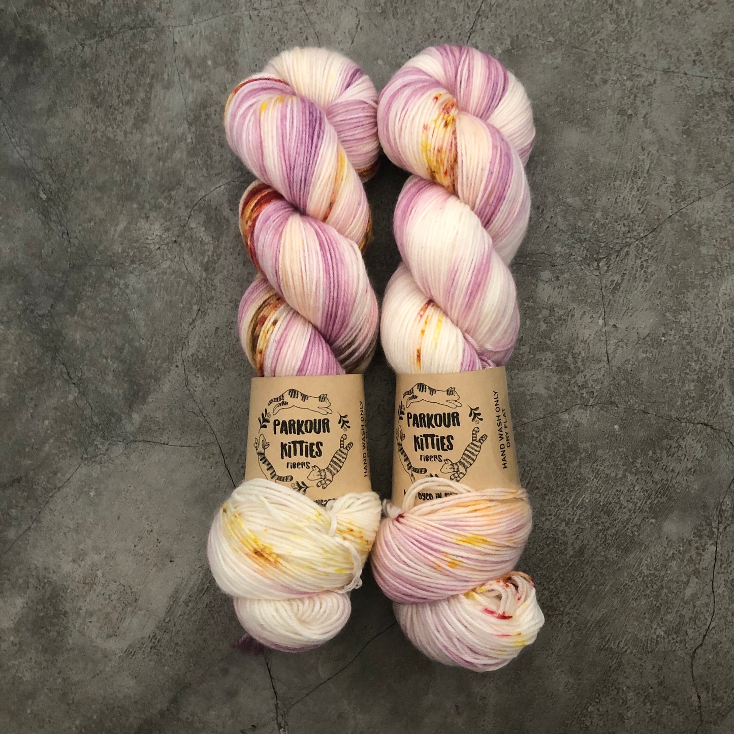 Parkour Kitties Fibers - 80% Superwash Fine Merino & 20% Nylon