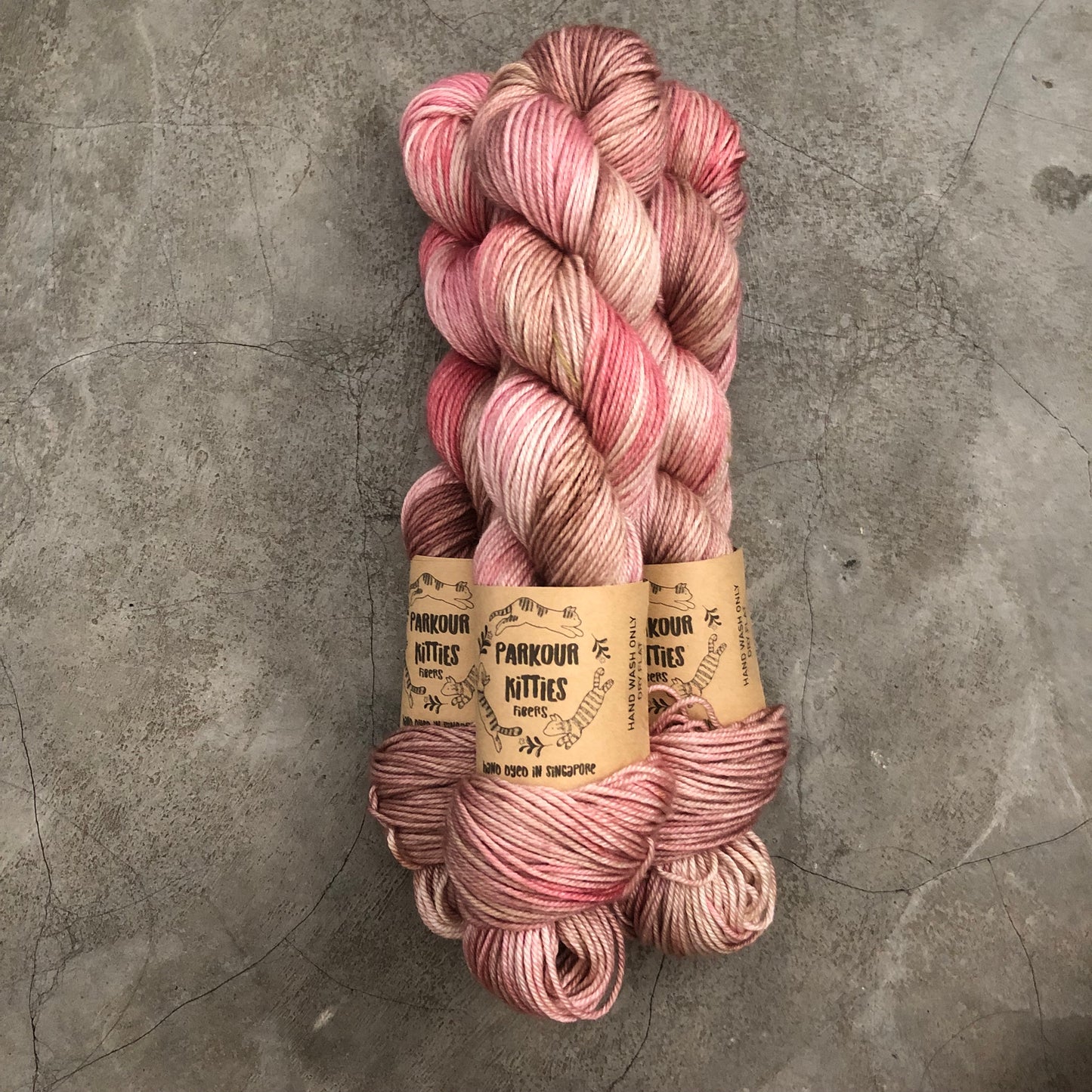 Parkour Kitties Fibers - 50% Mulberry Silk & 50% Superwash Merino