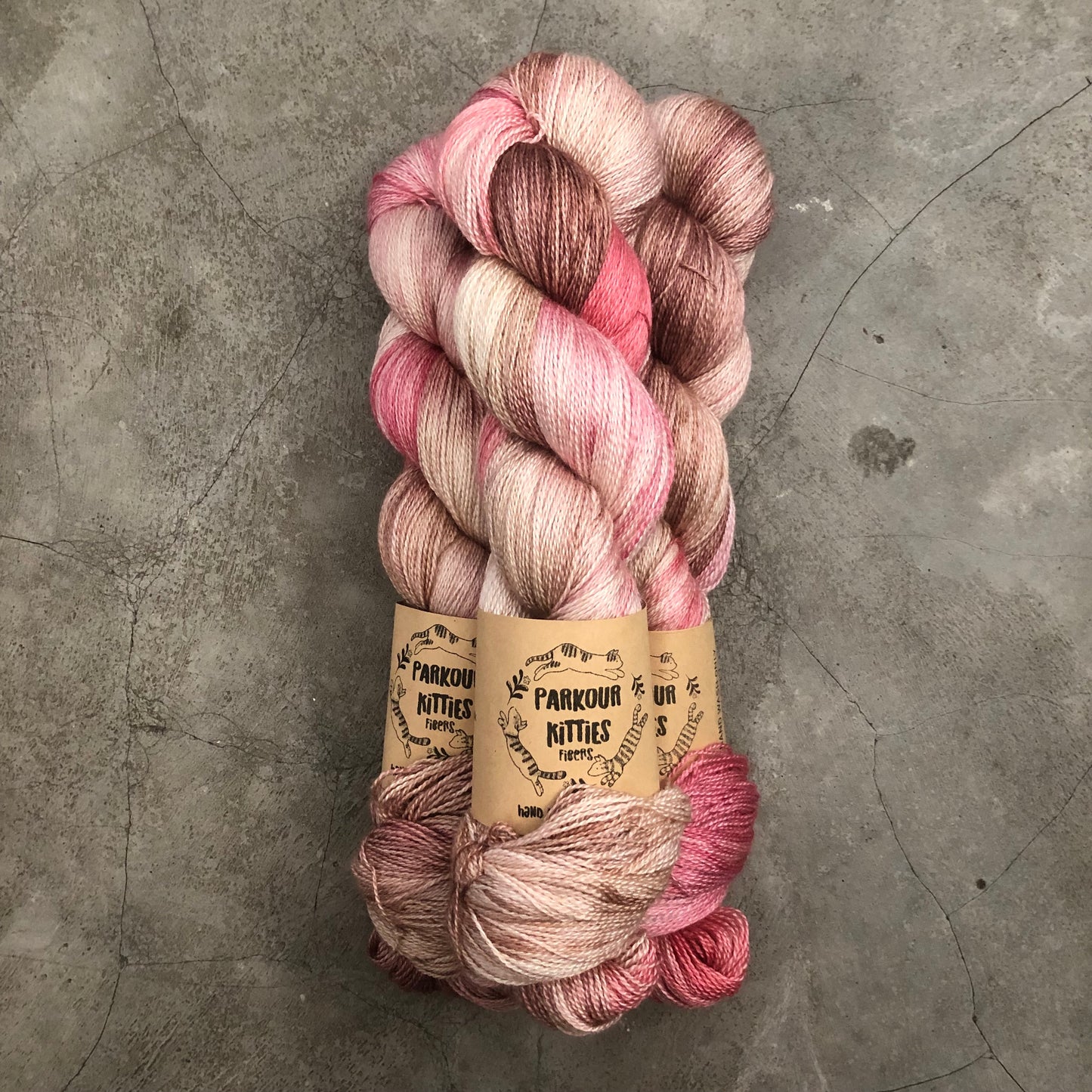 Parkour Kitties Fibers - 50% Mulberry Silk & 50% Superwash Merino