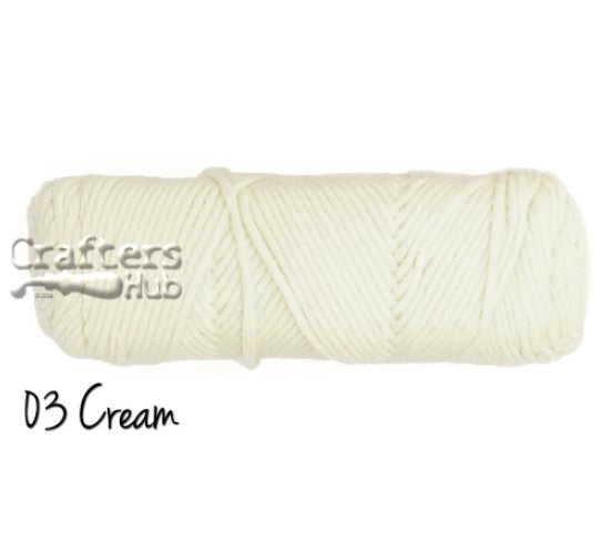 Crafters Hub 8-ply Milk Cotton (Solids)