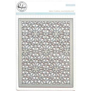 Pinkfresh Studio Metal Dies - Geo Floral Background