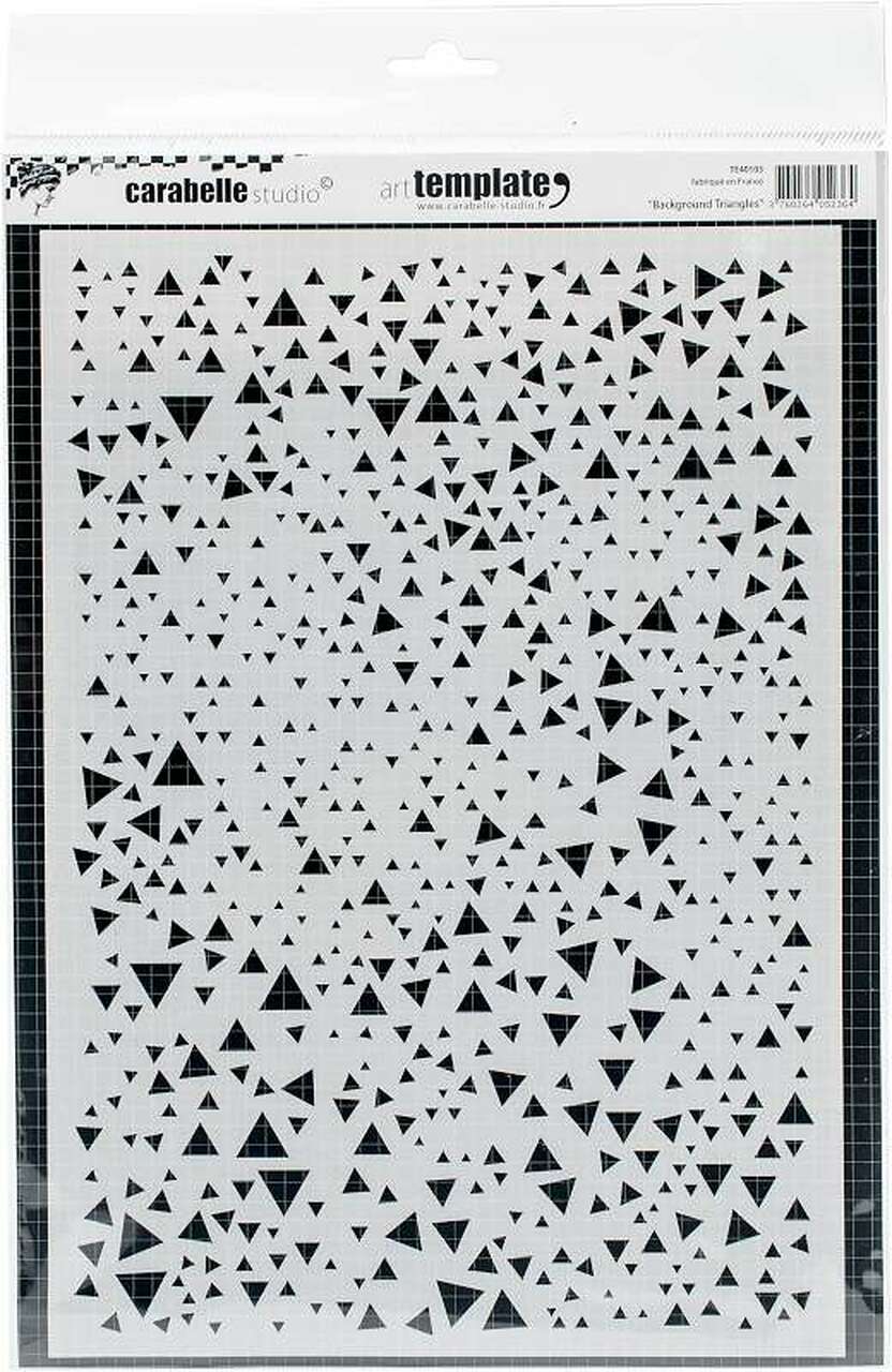 Carabelle Studio Stencil A4 - Background Triangles