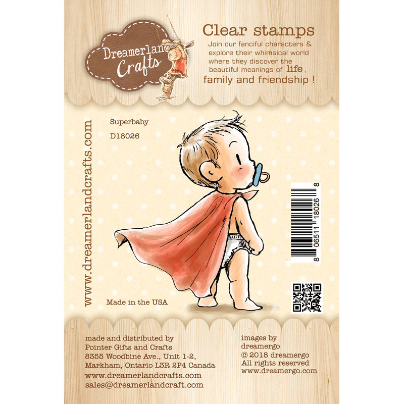 Dreamerland Crafts Clear Stamp - Superbaby