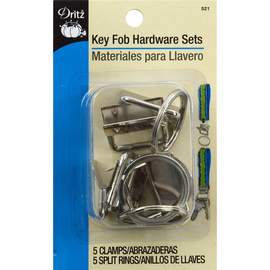 Dritz Silver Key Fob Hardware Set