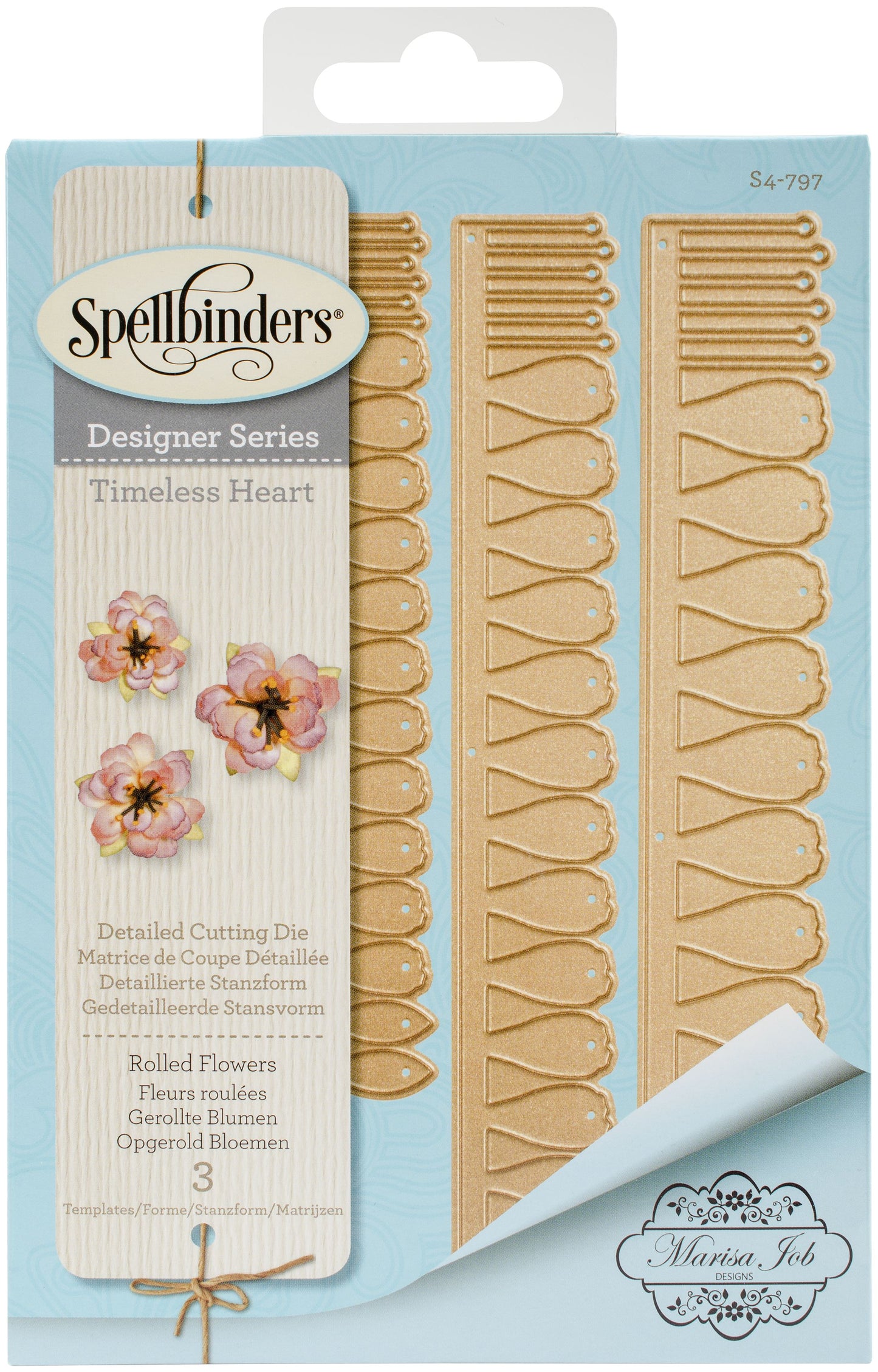 Spellbinders Designer Series Timeless Heart - Rolled Flowers