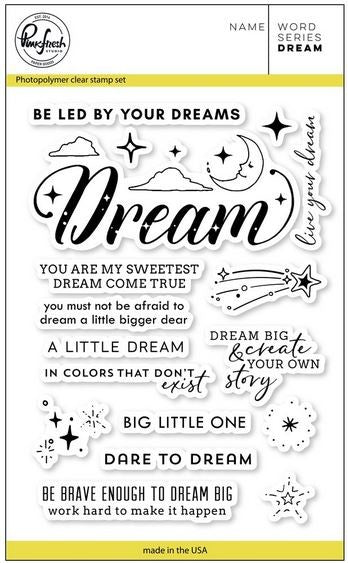 Pinkfresh Studio 4x6 Clear Stamp - Word Series