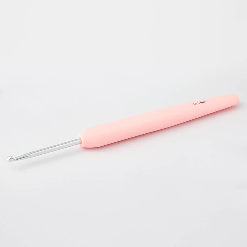 KnitPro Single Ended Waves Silver Crochet Hook