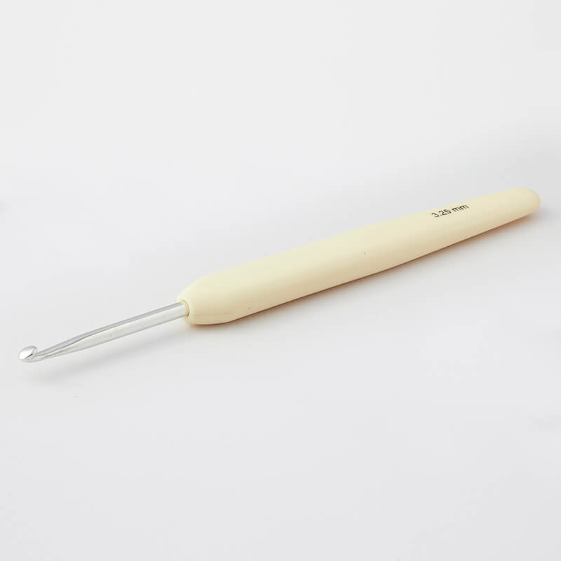 KnitPro Single Ended Waves Silver Crochet Hook