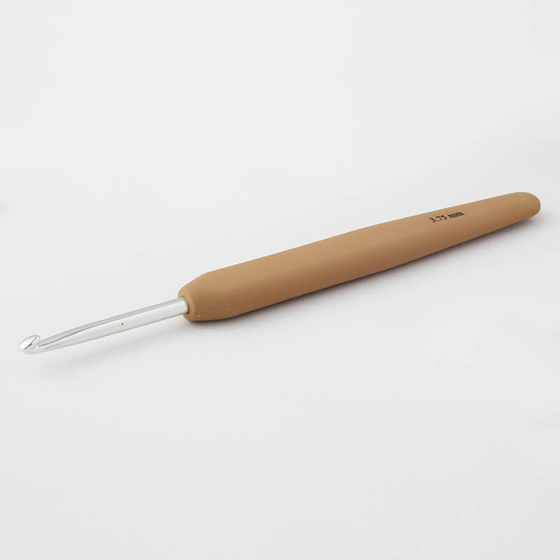 KnitPro Single Ended Waves Silver Crochet Hook