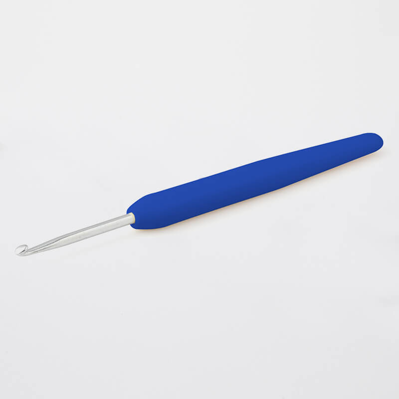 KnitPro Single Ended Waves Silver Crochet Hook