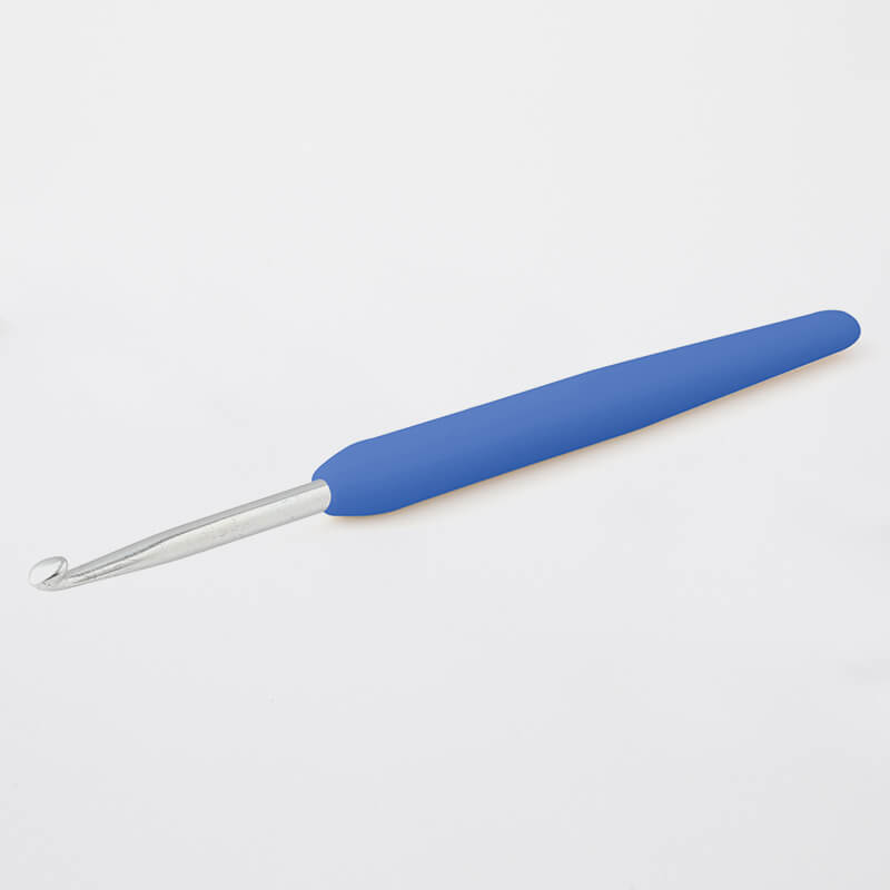 KnitPro Single Ended Waves Silver Crochet Hook