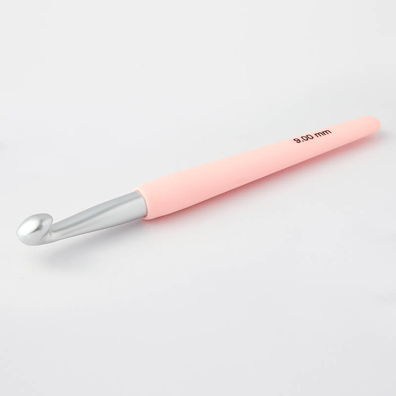 KnitPro Single Ended Waves Silver Crochet Hook