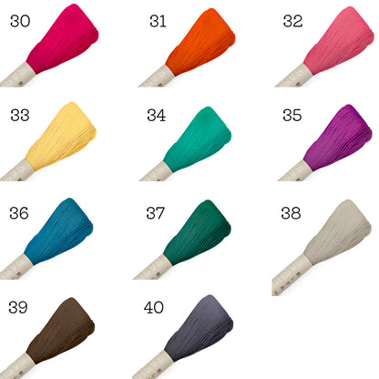 Olympus Sashiko Thread - Solid Colours (20m skein)