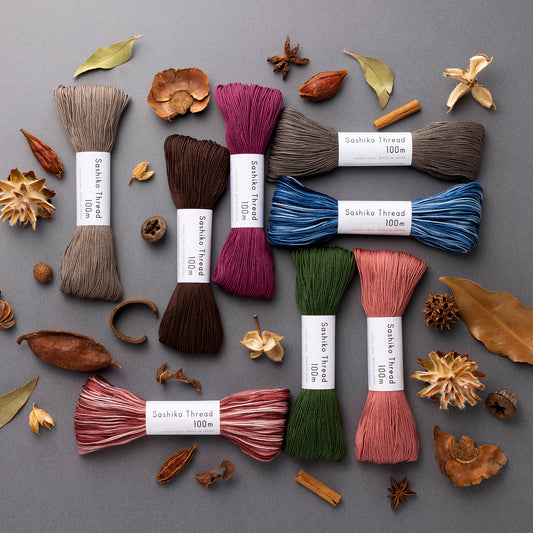 Olympus Sashiko Thread - Variegated Colours (100m skein)