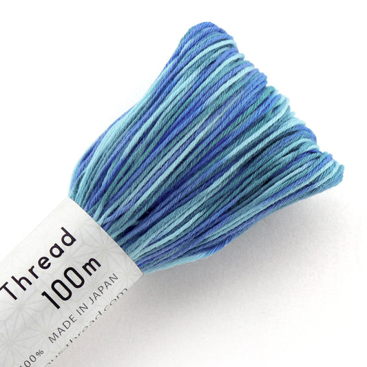 Olympus Sashiko Thread - Variegated Colours (100m skein)