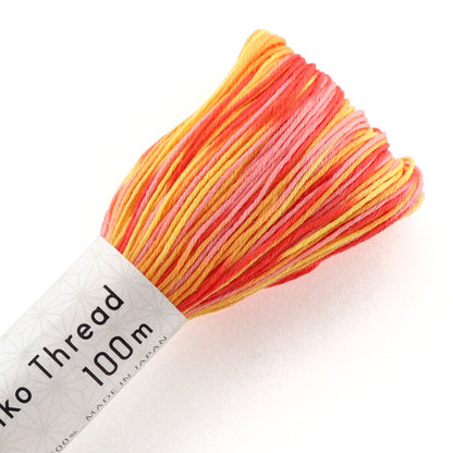 Olympus Sashiko Thread - Variegated Colours (100m skein)