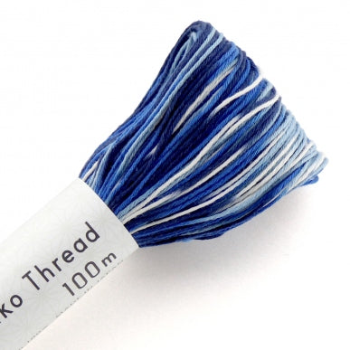 Olympus Sashiko Thread - Variegated Colours (100m skein)