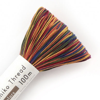 Olympus Sashiko Thread - Variegated Colours (100m skein)