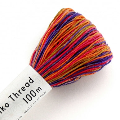Olympus Sashiko Thread - Variegated Colours (100m skein)