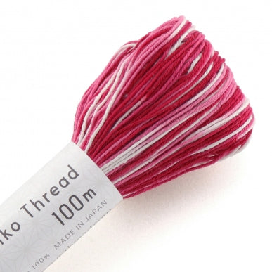 Olympus Sashiko Thread - Variegated Colours (100m skein)