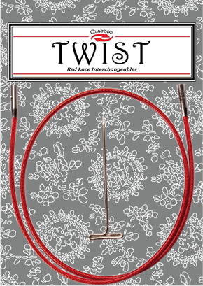 ChiaoGoo TWIST Red Lace Interchangeable Cables - Mini