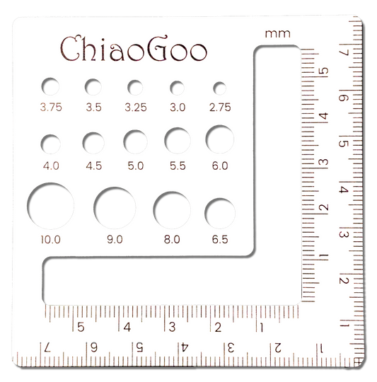 ChiaoGoo Swatch Needle Gauge