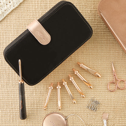KnitPro Oasis Rose Gold Interchangeable Crochet Hooks Starter Set