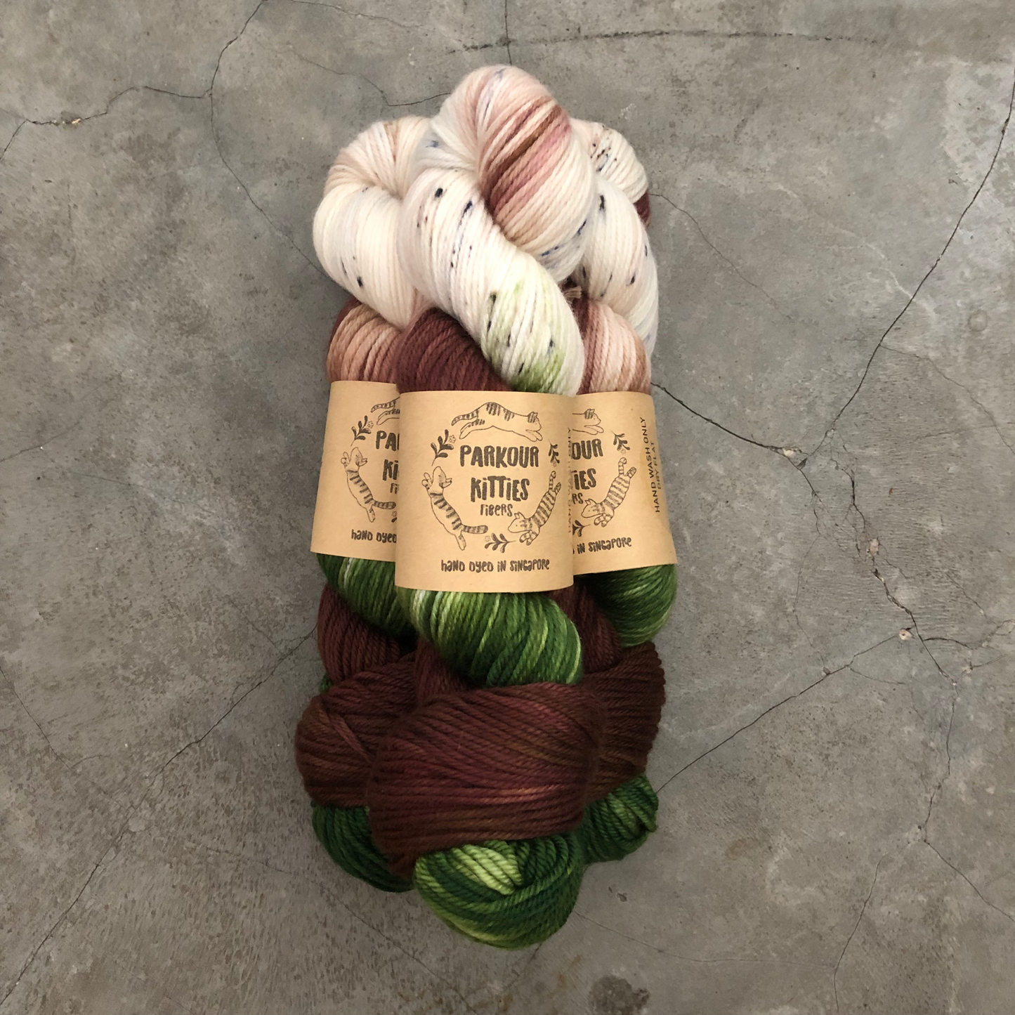 Parkour Kitties Fibers - 80% Superwash Merino & 20% Nylon