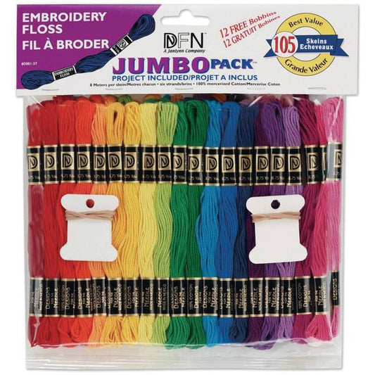 Janlynn Needlecraft Jumbo Floss Value Pk (105/pkg)