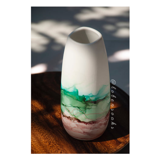 Alcohol Ink - Nordic Vase