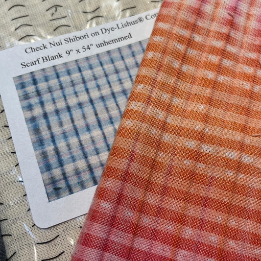 Dye-Lishus® Cotton Pre-stitched Nui Shibori Scarf Blanks
