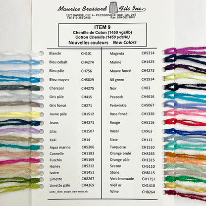 Maurice Brassard Yarns Cotton Chenille Yarn