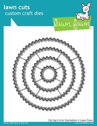 Lawn Fawn Zig Zag Stackables Dies